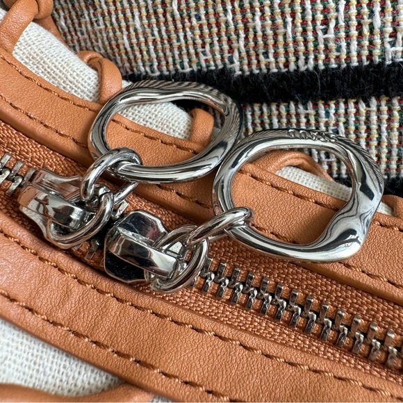 STAUD Luna Net Shoulder Bag, Vegan Leather and Canvas, Neutrals - Picture 5 of 7